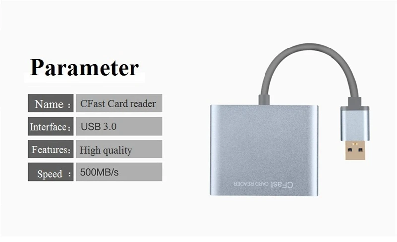 CFAST 2,0 USB 3,0 кардридер, высокая быстро действенный алюминиевый сплав флэш-карта памяти для sony для Nokia, для Lexar USB Mark Card