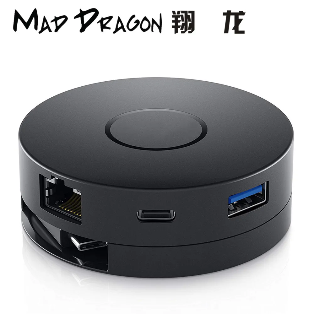  MAD DRAGON Brand for Dell DA300 Mobile USB-C HDMI/VGA/Ethernet/USB 4K Adapter Compatible with Latit