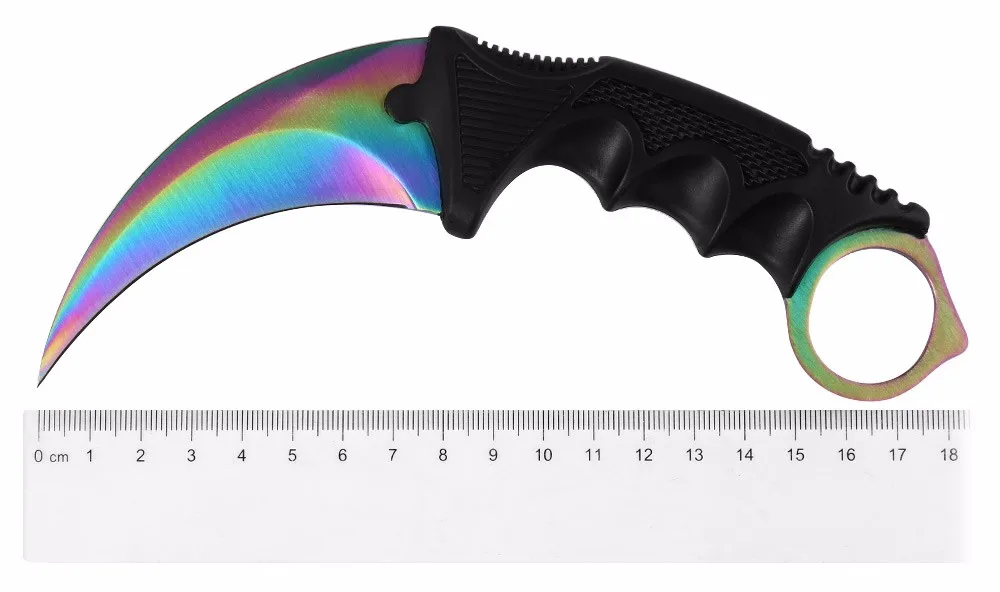 CS GO нож в стиле игры "Counter-Strike" hawkbill Тактический Коготь karambit шейный нож настоящий боевой бой лагерь Поход на открытом воздухе защита атака подарок