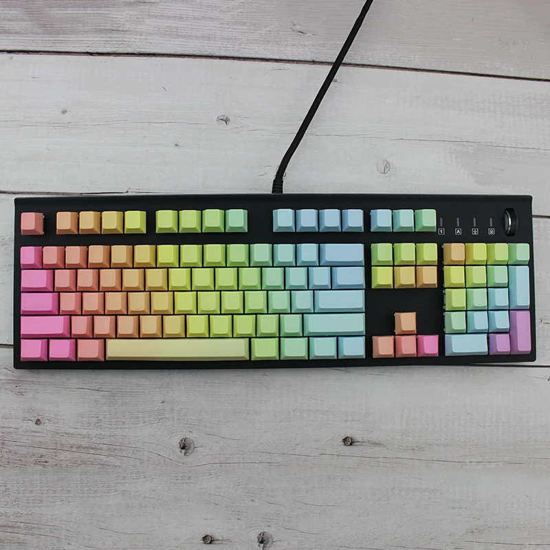 

IDOBAO Blank Printed Cherry Mx Keycaps For Mechanical Mechanic Keyboard 104 Rainbow Color Pbt Keycap Setup Gamer Combo Logitech