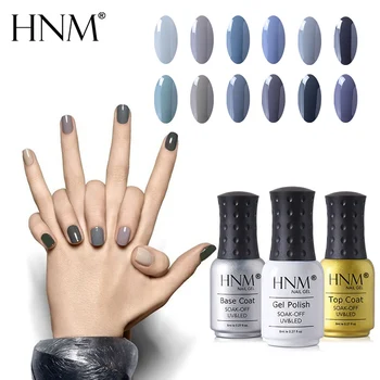 

HNM Grey Purple 8ml UV Gel Nail Polish Nail Gel Polish GelLak Hybrid Lucky Varnish Gelpolish Semi Permanent Esmaltes Shilak