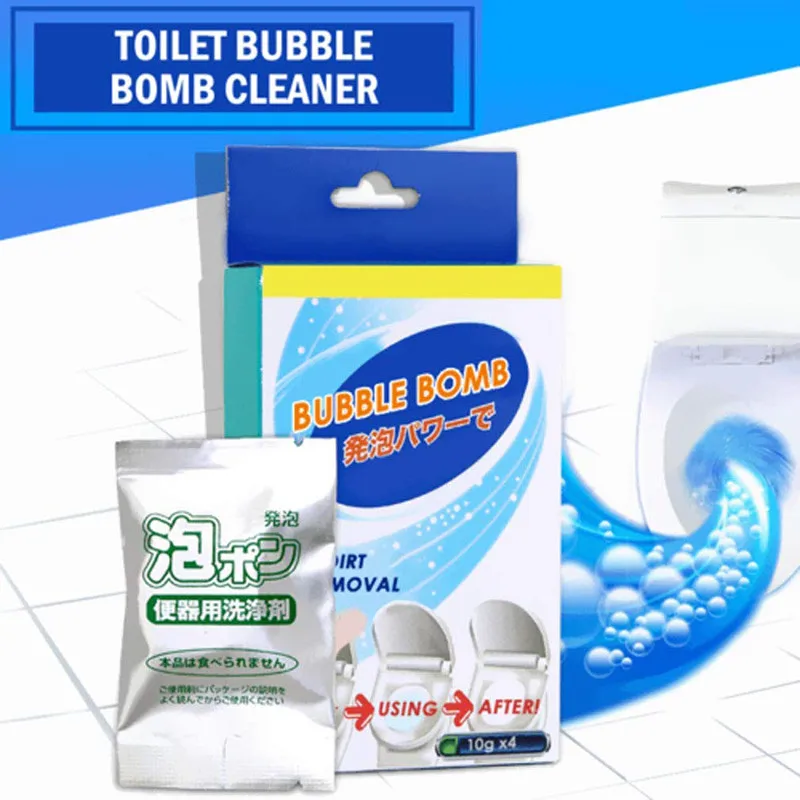 

NEW 4PCS/Pack Multifunction Automatic toilet deodorizer bathroom deodorizer Cleaning Toilet Cleaner Toilet Bubble Bomb Cleaner