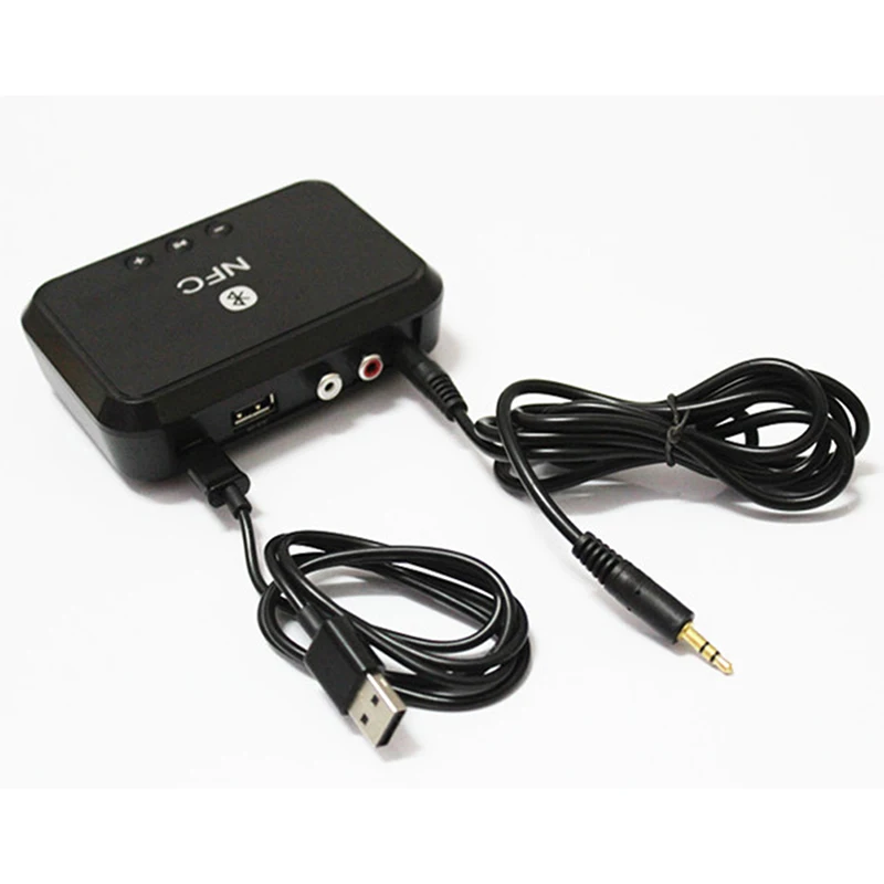 

Wireless Bluetooth Stereo Audio Receiver Portable Bluetooth Adapter NFC-Enabled 3.5mm/ RCA output Music Sound Car Speaker