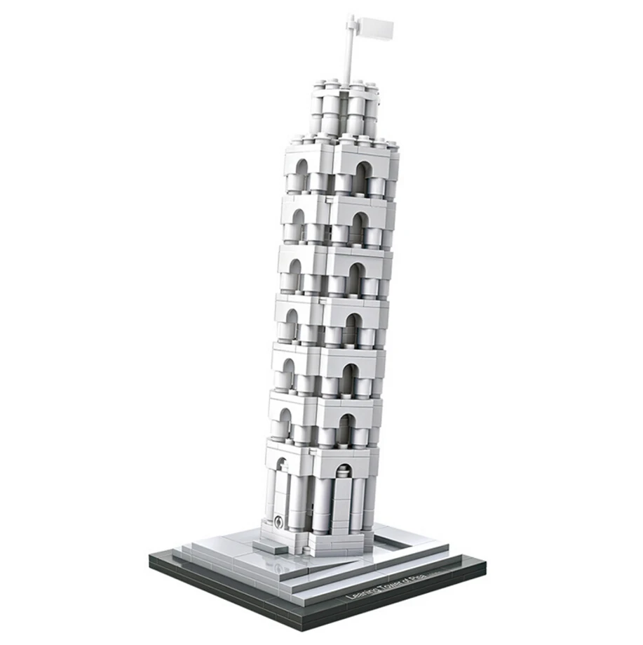 Всемирно известный архитектурный кирпич Merlion big ben Guggenheim музейная Эйфелева башня Сиднея опера Белый дом мини-блок коллекция игрушек