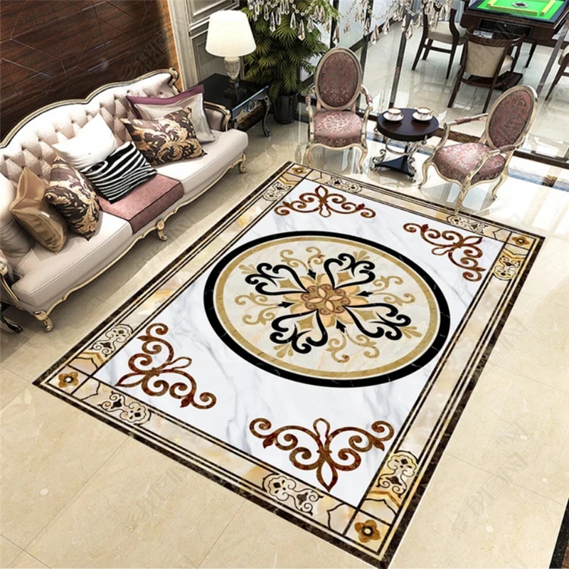 beibehang Custom fashion pvc wallpaper HD marble hall bedroom kitchen
parquet floor painting papel de parede 3d papier peint