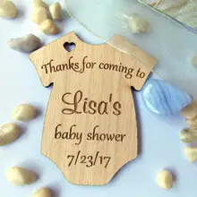 Персонализированные Свадебные Onesie Baby Shower экономят магниты даты, изготовленные на заказ деревянные деревенские сохранить дату, стаканчики для вечеринки, подарков, свадьбы