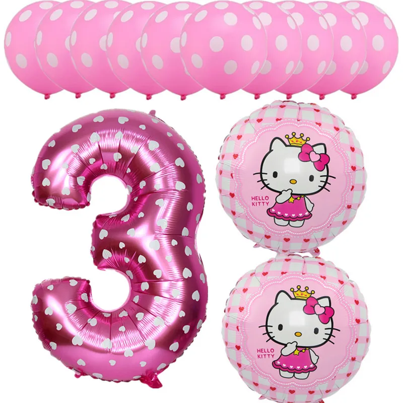 13 piezas rosa azul Mickey Minnie bebé 3 años fiesta de cumpleaños Globos de papel de aluminio de helio de látex Globos niños niñas cumpleaños decoración del partido