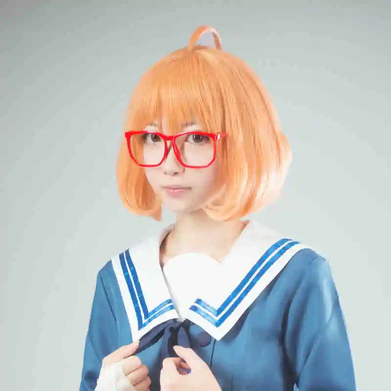 IMCOSER Cheap Cute Girls Hairstyle Anime Cosplay Kyoukai No Kanata Mirai Kuriyama Wig Pink Short ...
