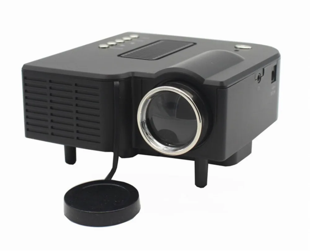 UC28+ Mini Portable LED Projector Cinema Theater PC Laptop VGA USB SD