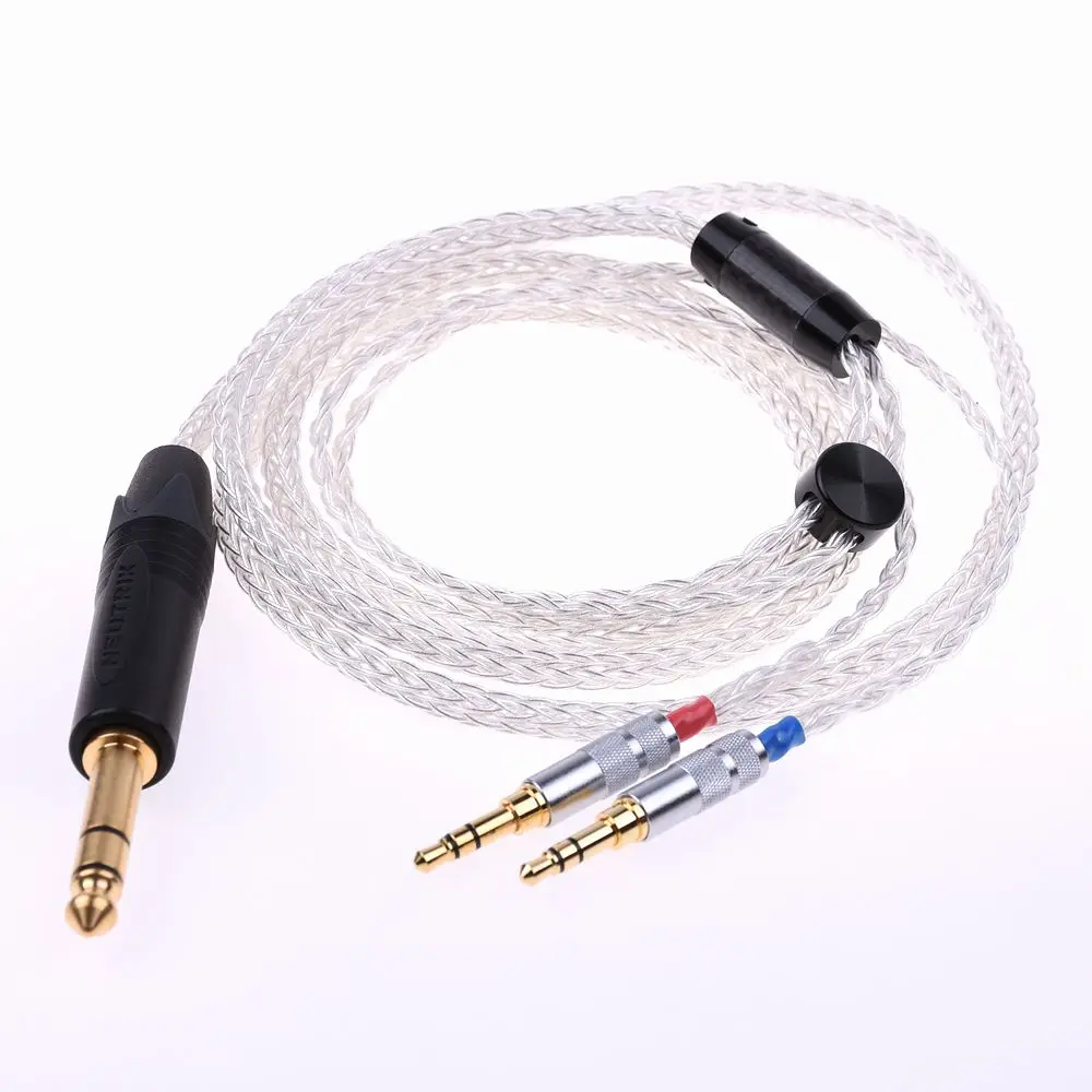 16 ядер 5N Pcocc посеребренный Hi end HIFI кабель для наушников Hifiman Arya HE1000se HE5se
