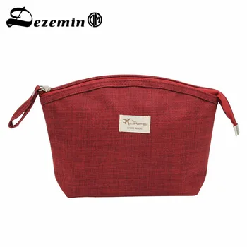

DEZEMIN Canvas Women Handbag Makeup Bag with Handle