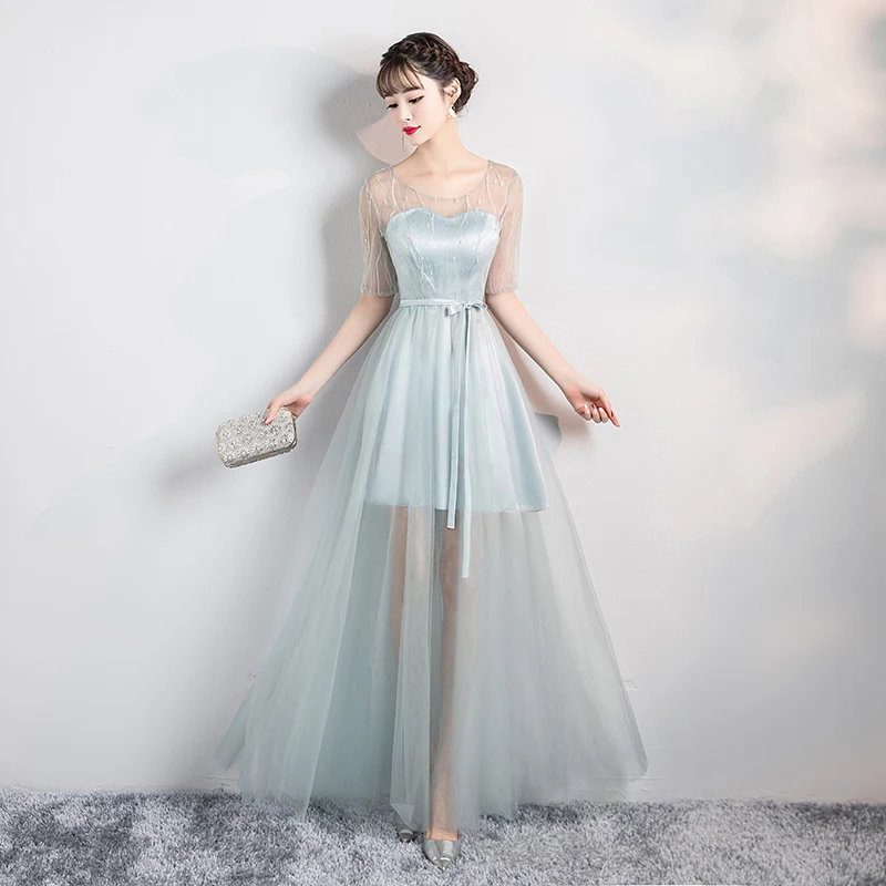 

Bridesmaid Party Dresses Maid of Honor Dresses for Weddings for Women Long Prom Dress Graduation Dresses A-Line Back of Bandage