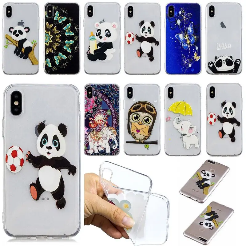 

for Cover Huawei P20 Lite Pro Y5 Y6 Y7 2018 P Smart Honor 7C 7A 7X P8 P10 Case Cute Patterned Soft TPU Back Cover Case