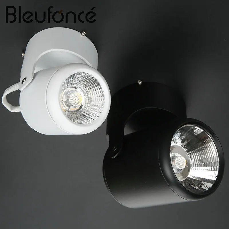 

5w 7W LED Modern Simple Spotlight Lamp Surface Mounted COB Home Decorative Lighting Light Adjustable Angle Spotlight Lamps BL206