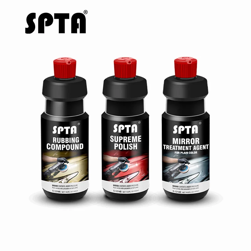 

SPTA 500ML Platinum Coating Film Car Polish Liquid Rubbing Compound Color Enhance Liquid Auto Mirror Treatment Agent For Metal