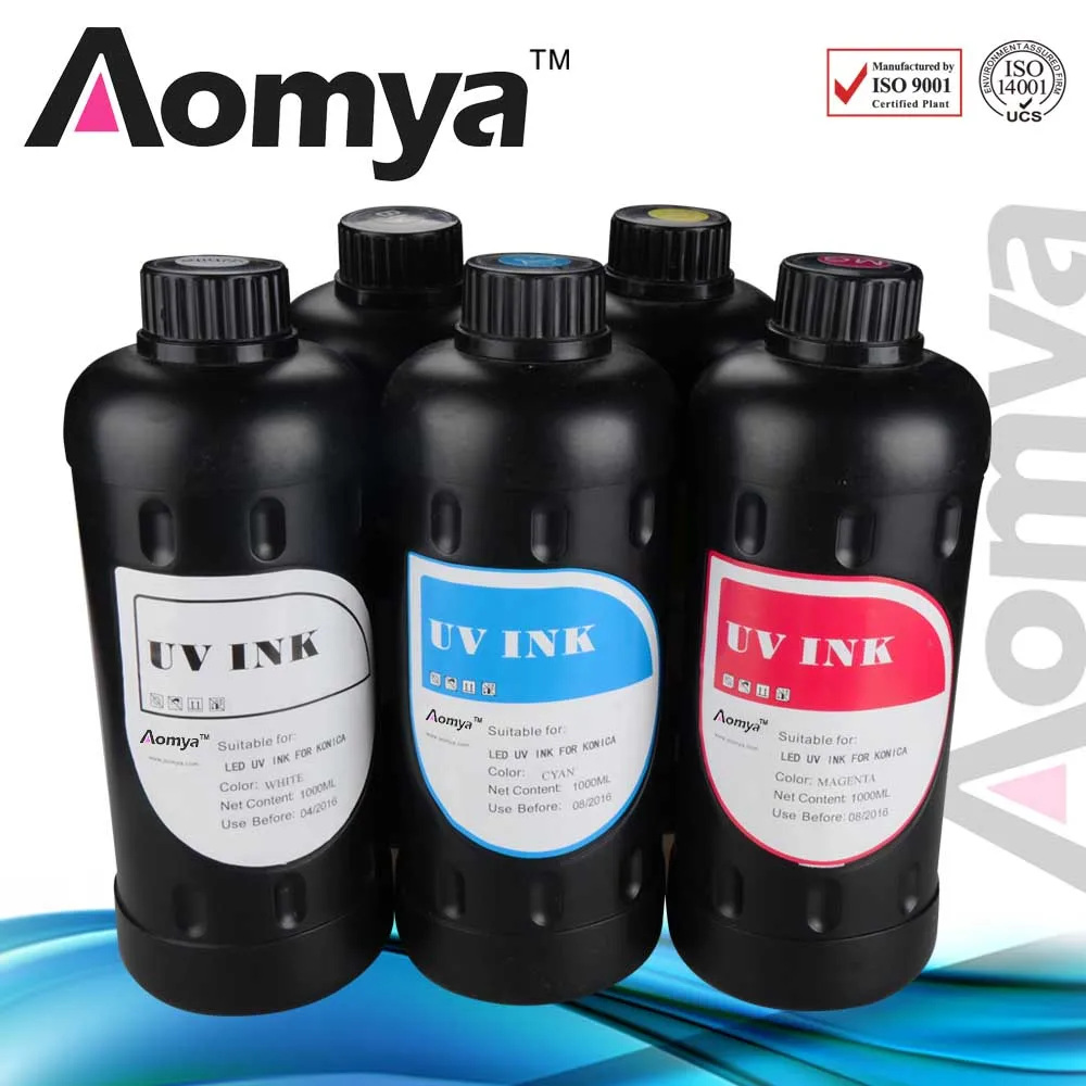 Aomya 8x1000ml UV Ink Print on Hard Material LED Curable Ink Compatible for Epson DX5 DX7 Flatbed Printer 3D UV Printer Aomya 8x1000ml UV Ink Print on Hard Material LED Curable Ink Compatible for Epson DX5 DX7 Flatbed Printer 3D UV Printer