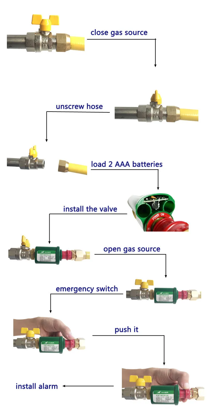 Безопасности системы сигнализации JA 8302 утечки газа клапан Беспроводной Термальность детектор утечки сигнализации набор бытовой