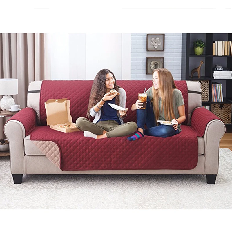 Waterproof Sofa Cover Pet Slipcovers Reversible Quilting Anti Slip