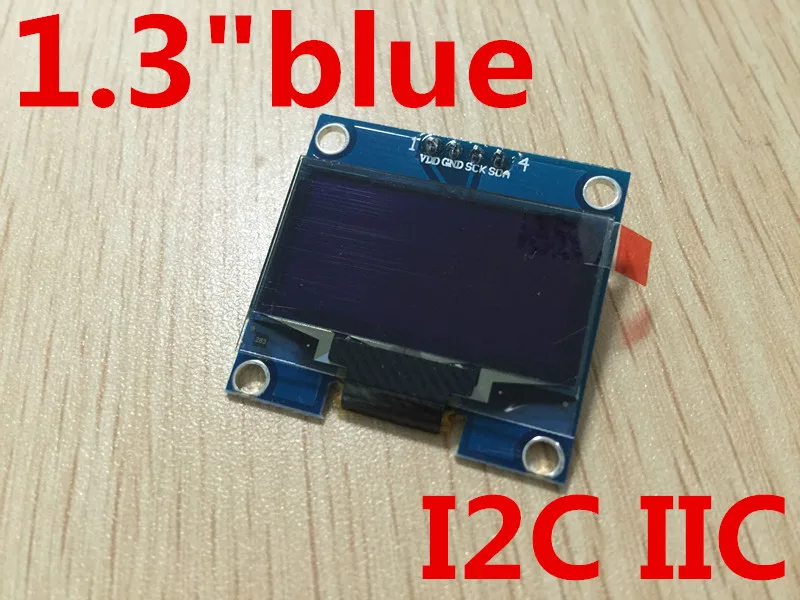 

5PCS 1.3" OLED module blue color IIC I2C 128X64 1.3 inch OLED LCD LED Display Module 1.3" IIC I2C Communicate