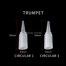 100 шт 1R 3R татуировки перманентный макияж бровей Губы одноразовые пластиковые наконечники насадки для игл Supply-B0