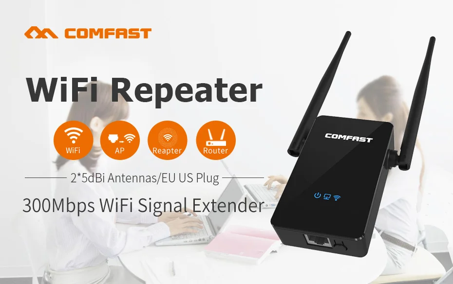 internet wifi amplifier Comfast CF-WR302S Wifi Router Repeater 300M 10dBi Ăng Ten Wi Fi Lặp Tín Hiệu 802.11N/B/G Roteador wi-Fi Rang Extende best wifi 6 mesh router