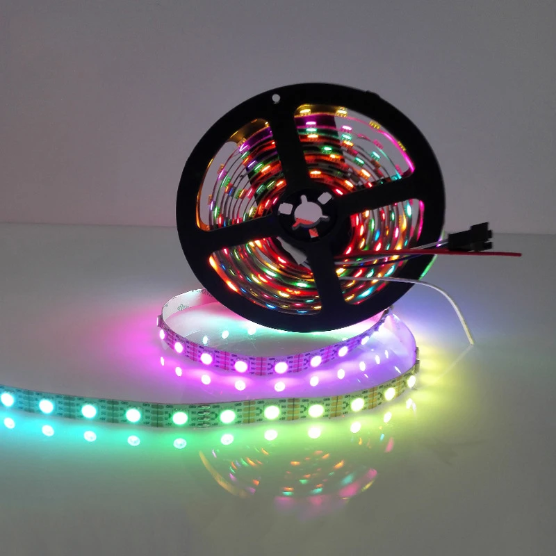 5 м 60 Светодиодный s/M WS2813B Светодиодная лента WS2813 Smart 5050 SMD RGB светодиодная Пиксельная лампа 5 в Ambilight ТВ неоновая лента белый/черный PCB IP20/IP65/IP67