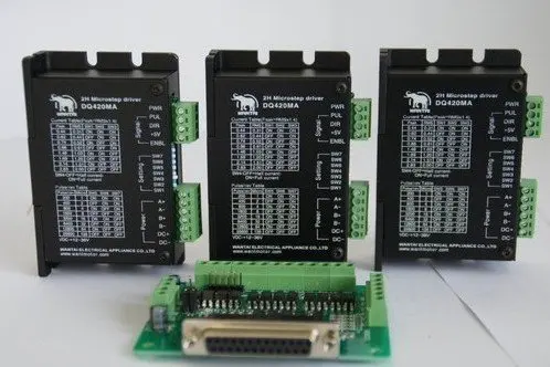3 Axis Cnc1.7A12-36VDC128Micostep Bipolar digital