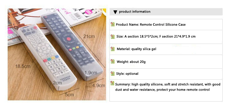 CTREE 1 шт. прозрачный силиконовый комплект дистанционного управления кондиционер ТВ Пылезащитный Водонепроницаемый защитный пульт дистанционного хранения рукав C217