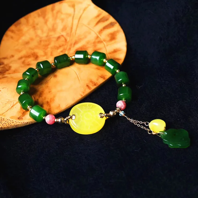 

Diy bracelet jewelry manufacturer natural beeswax bracelet multi-circle