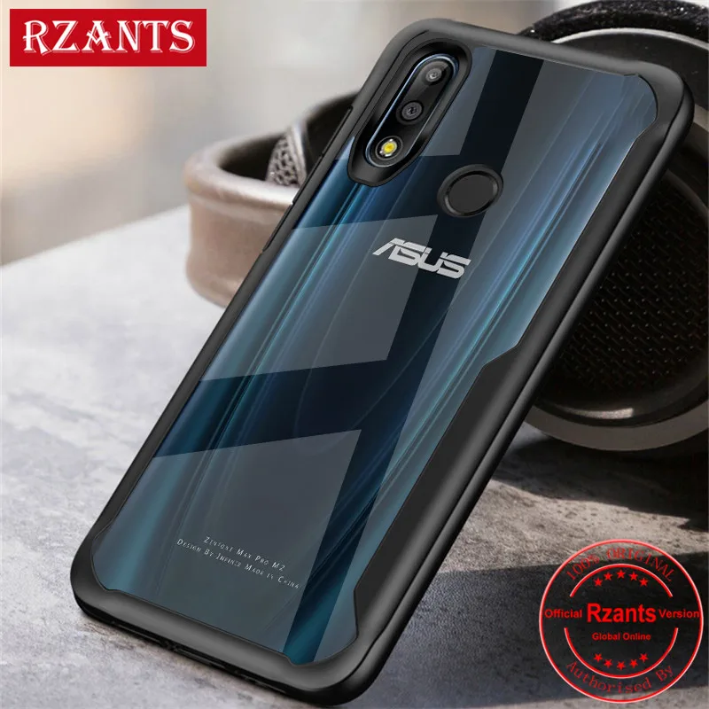 Чехол для телефона Rzants для Asus ZenFone Max Pro M2/M1 прозрачный Жесткий ПК задняя Нескользящая Противоударная тонкая крышка для Max Pro M2/M1