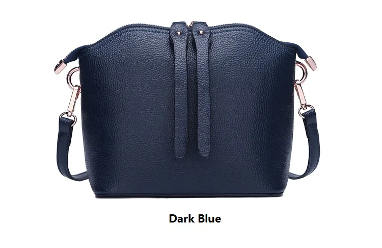 MJ Bag Ladies Genuine Leather Messenger Bag Female Real Leather Cowhide Shell Bags Womens Crossbody Shoulder Bags Solid Small (15)