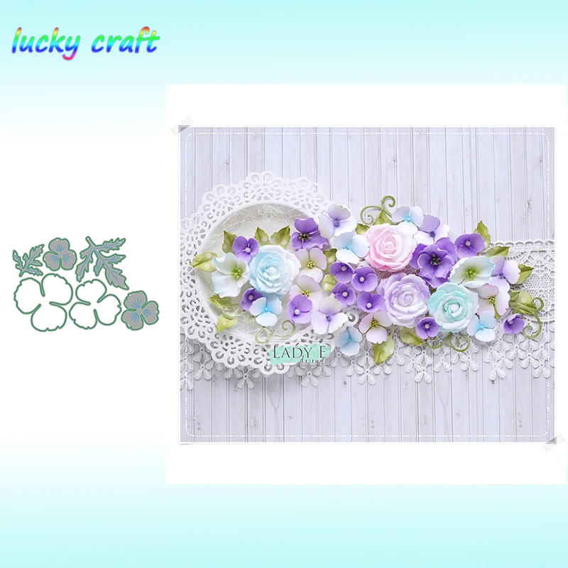 

6pcs Leaves and flowers Metal Cutting Dies for DIY Scrapbooking Embossing Paper Card Album Decoration Crafts Dies Cut 2019