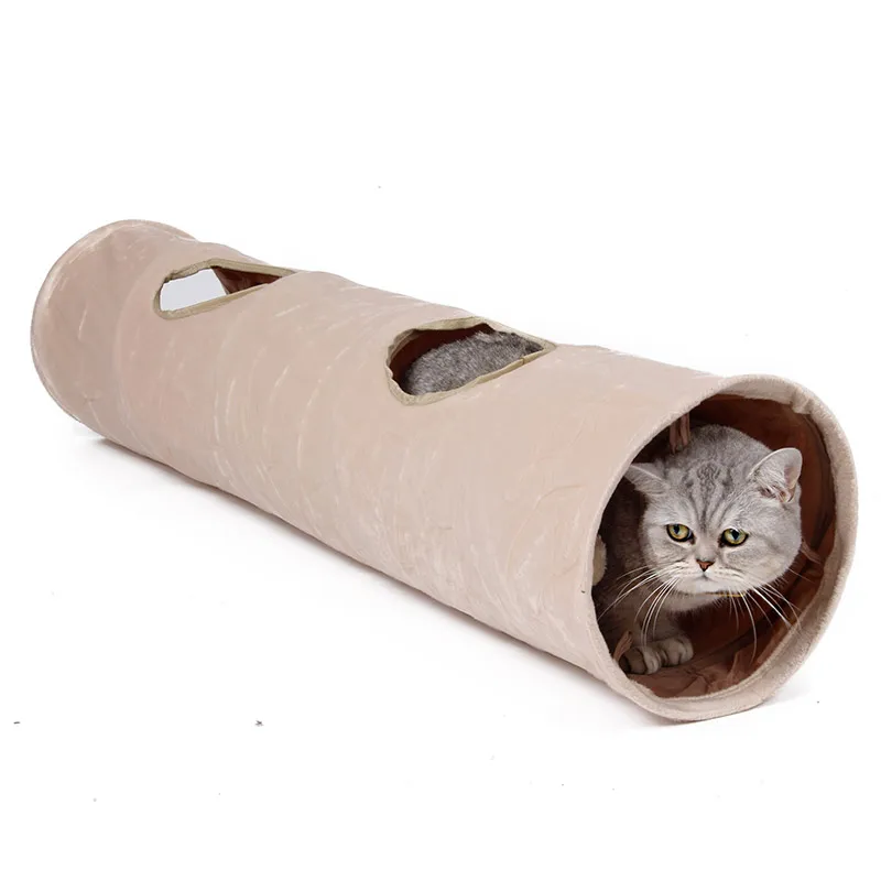 Cat Tunnel Toys Kitten Tube Collapsible Hideaway for Kittens Rabbits Puppies and Ferrets with 2 Pipe Hole Cat Play Foldable Toy Cat Tunnel Toys Kitten Tube Collapsible Hideaway for Kittens Rabbits Puppies and Ferrets with 2 Pipe Hole Cat Play Foldable Toy