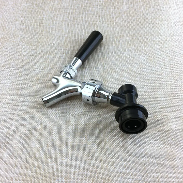 New Homebrew Beer Tap Polished Chrome Draft Beer Faucet Keg Tap Kegerator Spout With Ball Lock