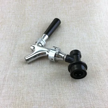 New Homebrew Beer Tap Polished Chrome Draft Beer Faucet - Keg Tap Kegerator Spout With Ball Lock Quick Disconnect Kit