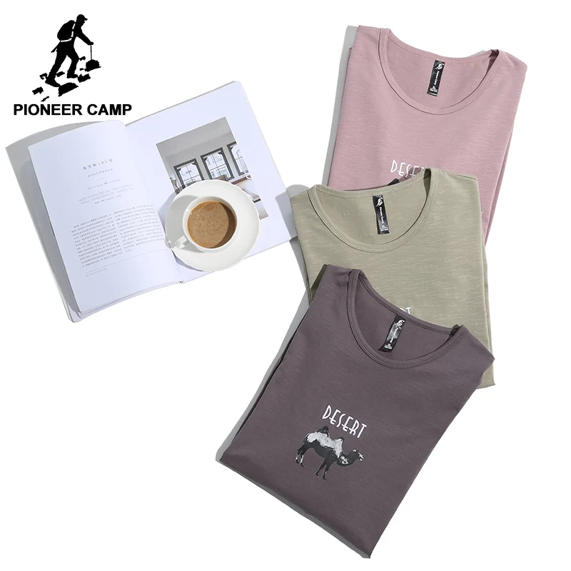 Пионерский лагерь новая футболка мужская с длиними руковами брендовая одежда модная футболка для мальчиков наивысшего качества стрейч футболки для мужчин и женщин ACT802030