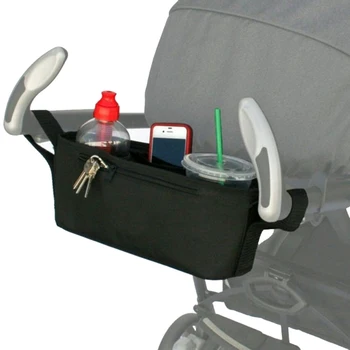 

New Baby Stroller Carriage Organizer Cooler And Thermal Bags Mum Hanging Pram Buggy Cart Bottle Bags Stroller Accessories