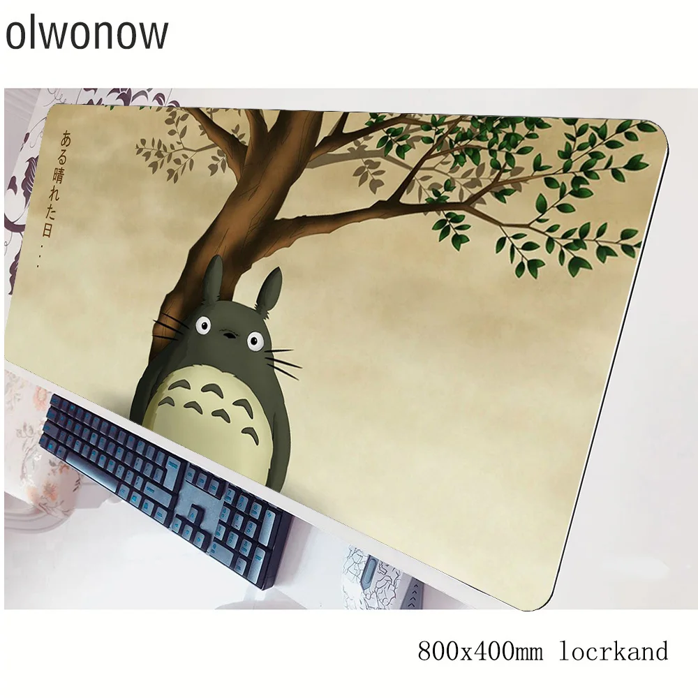 

Totoro mouse pad High quality pad to mouse notbook computer mousepad big gaming padmouse gamer to laptop 80x40cm mouse mat