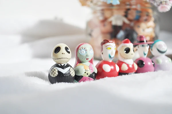

Cute The Night Before Christmas Jack Sally Figure Toy Doll Tumbler Thriller Decoration Children Birthday Gift