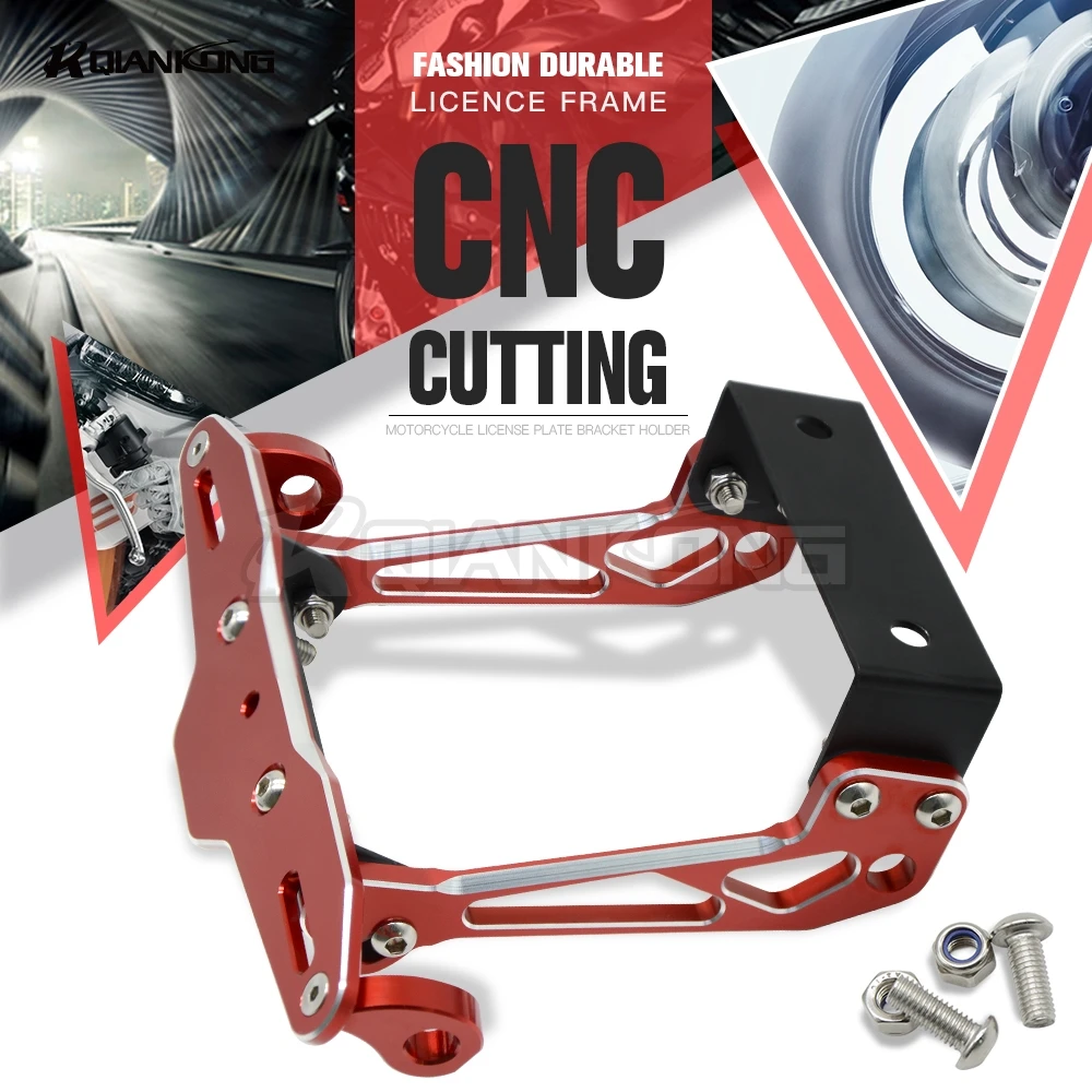 Motorcycle License Plate Bracket Licence Plate Holder Frame Number