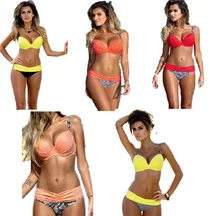 2016 Swimwear Bikini Set Summer Sexy Women Swimsuit Tankini Push Up Bathing Suit Brazilian