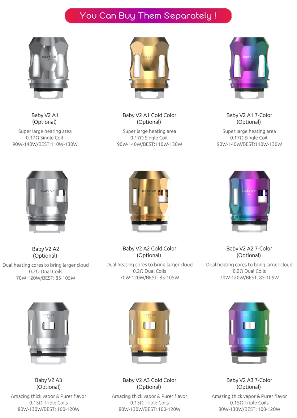 baby v2 coils 
