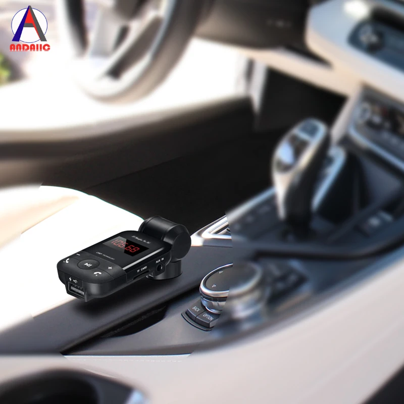 Bluetooth динамик Bluetooth передатчик автомобильное зарядное устройство USB быстрая зарядка в автомобиле A2DP громкой связи для iPhone и смартфонов
