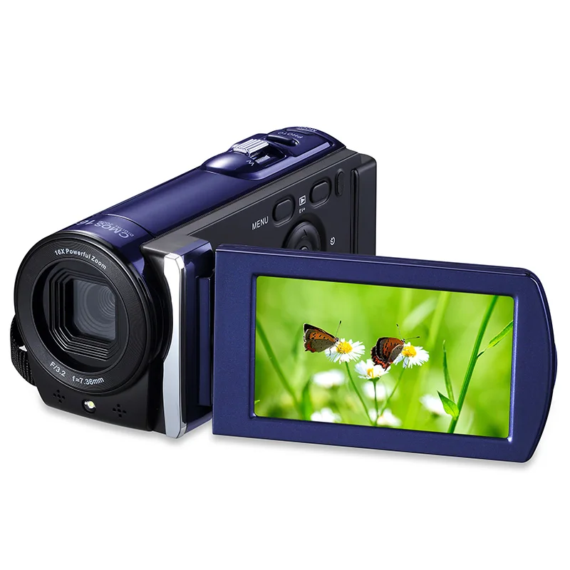 

HDV-601S Digital Camera 16X Zoom 1080 Full HD 5MP CMOS Sensor Photo Camera Professional Digital Camcorder Support Smile Capture