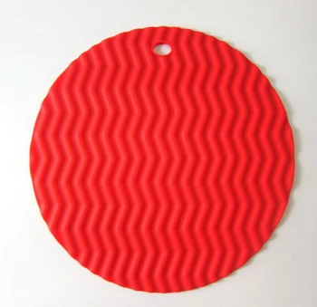 

Free Shipping+Wholesale wavy silicone insulation mat heat resistant pan holder,300pcs/lot