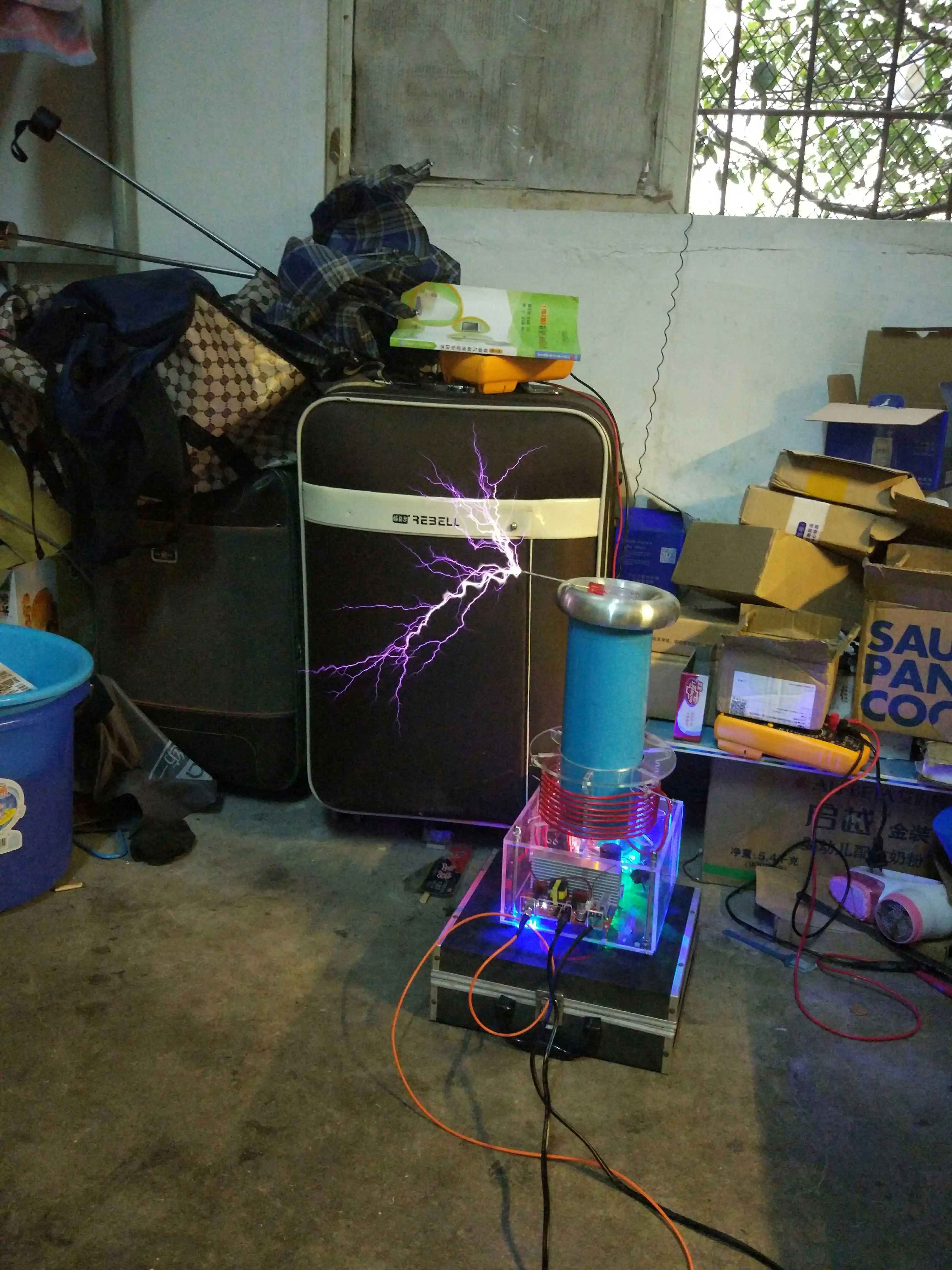 

Music Tesla coil custom made SSTC music lightning Tesla coil