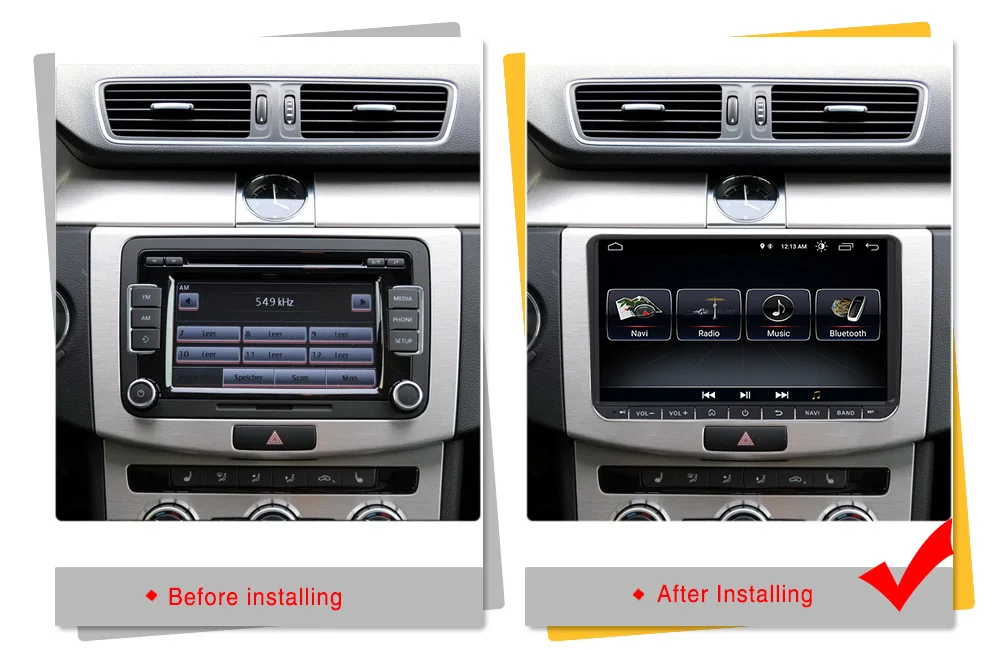 Best free shipping HD 1024X600 Android 9inch for Passat Radio Car GPS no DVD Player For VW Golf GPS For VW Polo GPS Navigation 2