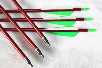 

6pcs Replaceable Arrowhead 31inch, Spine 500, Aluminium Arrows, Hunting Bow Arrows,for Compound/Recurve Bow