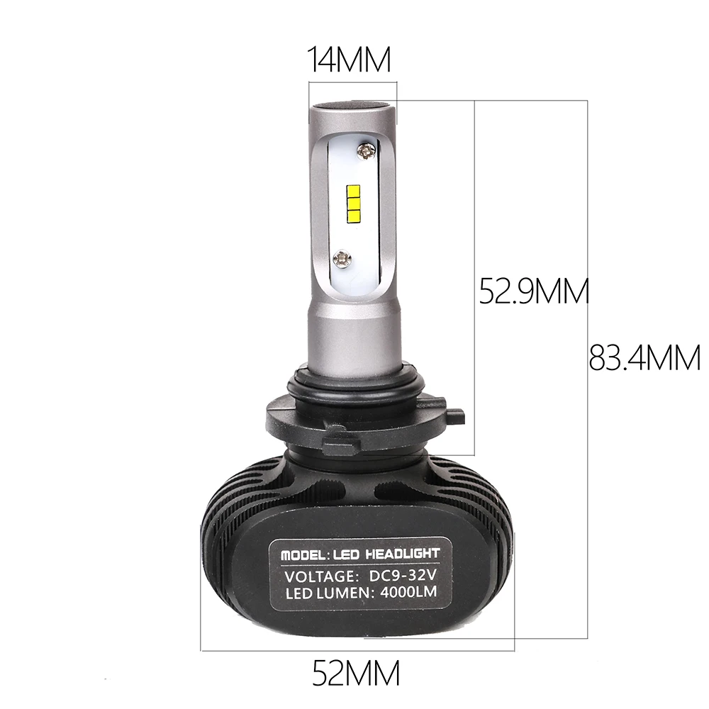 2 шт. Автомобильные светодиодные лампы 9006 50 Вт 8000 лм 12 В 24 В|fog light bulb|headlight kitheadlamp car |