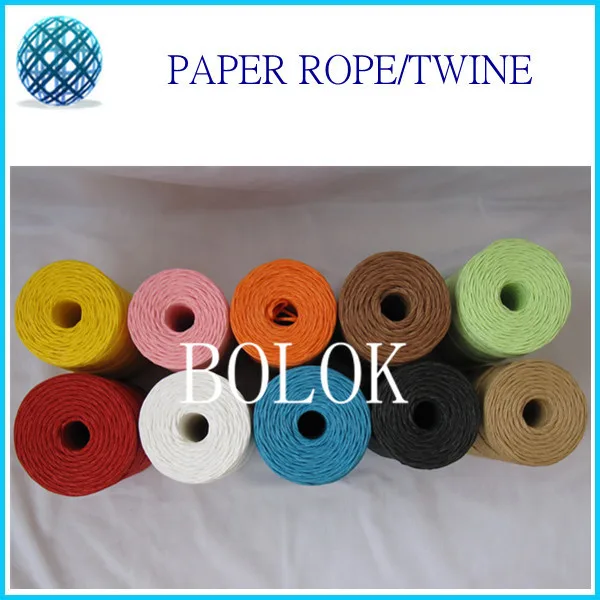 

200pcs/lot Raffia Paper rope cord for Gift Wrap & Deco, DIY Colorful Paper String Free Shipping